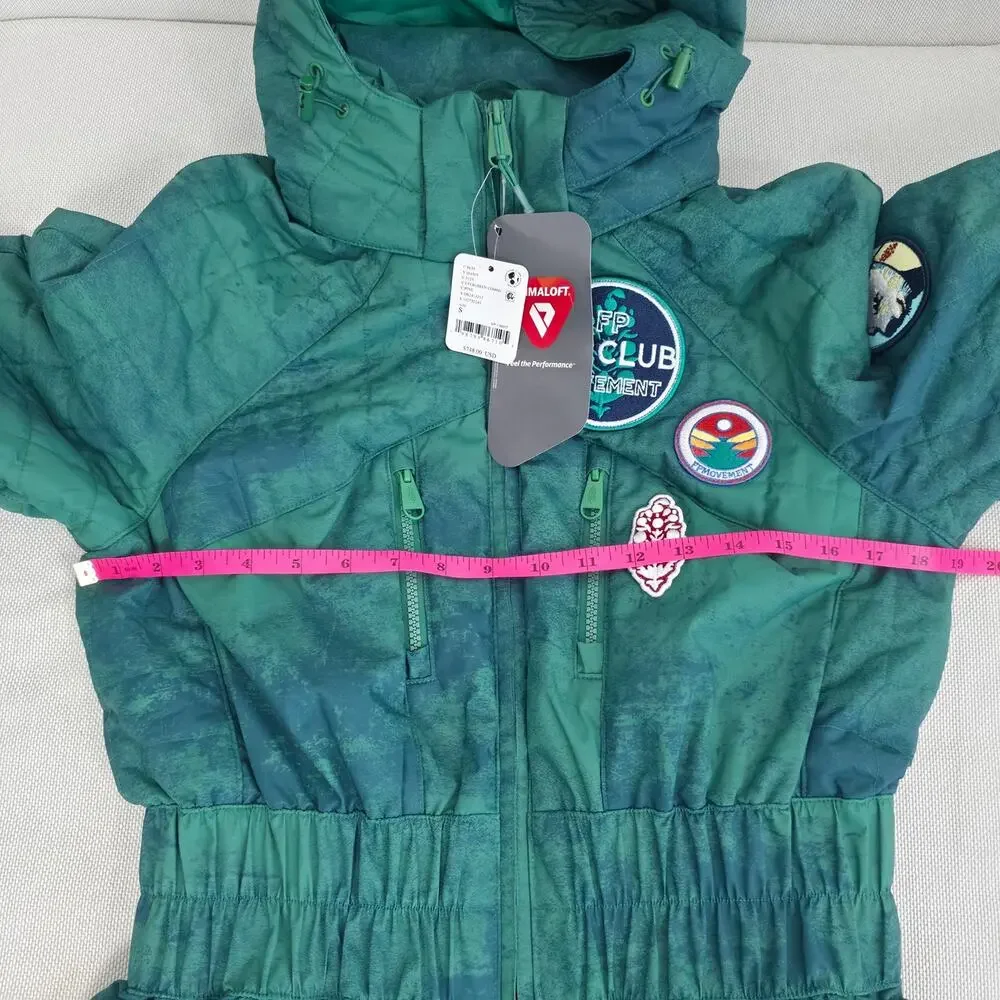 Free People FP Movement Evergreen Combo All Prepped Patch Ski Suit Sz Small NWT